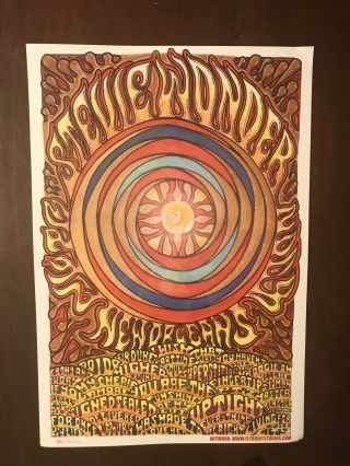 Stevie Wonder 2008 Concert Promotional Poster