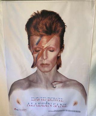 Rare David Bowie Aladdin Sane 2016 Banner Huge 32” X 44” Fabric Poster