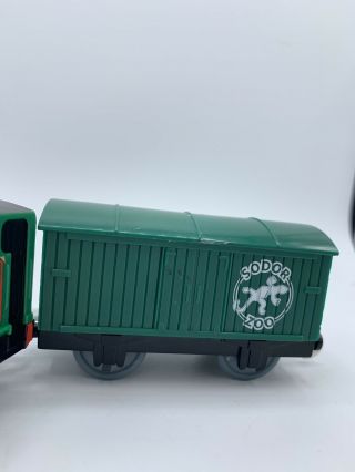 Motorized Peter Sam w/ Sodor Zoo Boxcar for Thomas and Friends Trackmaster 3