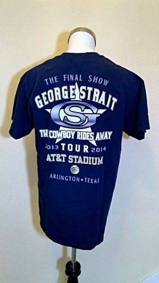 Vintage George Strait ATT Stadium The Cowboy Rides Away Final Show Concert Shirt 2