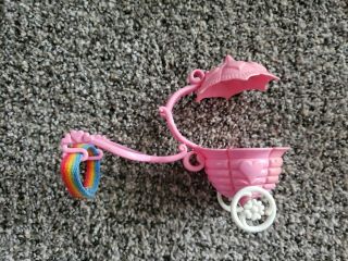 Vintage My Little Pony G1 Uk Baby Bowtie Pink Buggy