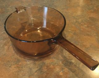 Corning Ware VISIONS Amber Sauce Pan with Lid,  2.  5 Liter - 3