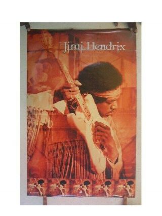 Jimi Hendrix Poster Great Shot Of Him Doing What He Did Best Jimmy
