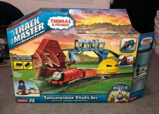 Thomas Train Trackmaster Troublesome Traps Set W/ 2 Trains Rickety Bridge