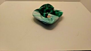 Imperial Glass End Of Day Jade Slag Ashtray
