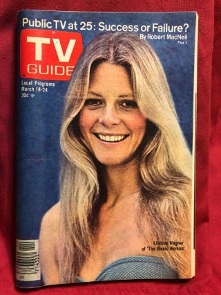 March 18,  1978 Tv Guide Lindsay Wagner The Bionic Woman Ny Metro Edition