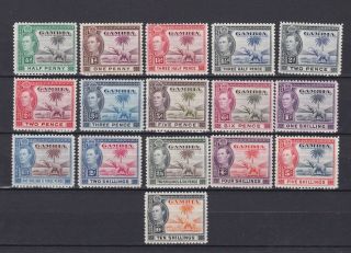Gambia 1938,  Sg 150 - 161,  Cv £170,  Animals,  Mh/mnh