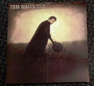 Tom Waits Mule Variations 24x24 Promo Poster 2sided 4flats 1999 Epitaph Anti