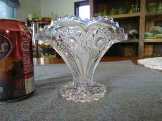 Eapg Imperial Glass 292 Zippered Heart 5 " Tall Vase