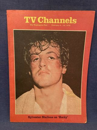 Feb 4 - 10 1979 Tv Channels Sylvester Stallone Rocky Cover The Washington Post Dc