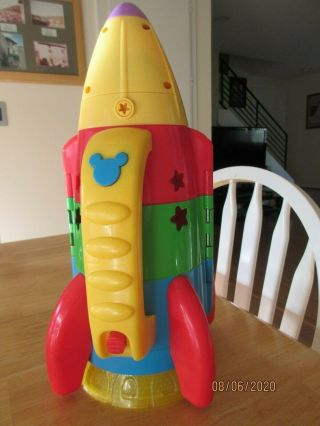 Fisher Price Disney Mickey Mouse Space Rocket Toy Lights & Sounds No Accessories