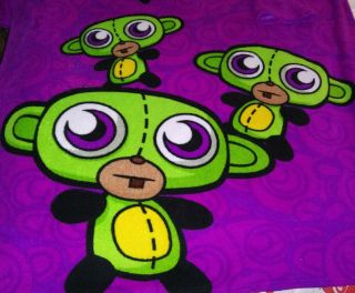 Invader Zim Gir Large Plush Hooded Throw Blanket With Sleeves Hot Topic Retired