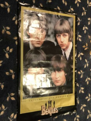 Large Vintage 1995 the Beatles Yesterday and Forever Poster - 23 