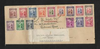 Sarawak To Java 15 Stamps Redirected Cover 1934