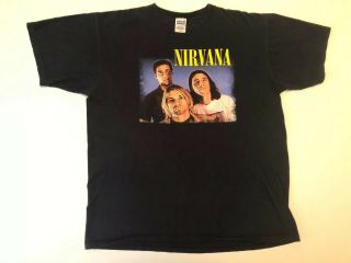 Vintage 00’ Nirvana Shirt Sz L Kurt Cobain,  Krist Novoselic,  Dave Grohl