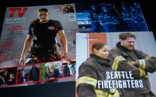 Station 19 Seattle Firefighters Cast 21 Pc German Clippings Full Pages Poster