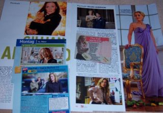 Gillian Anderson The X - Files 33 pc German Clippings Full Pages Cards 3