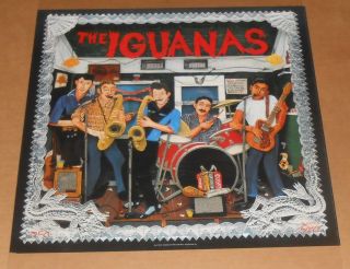 The Iguanas Poster 1993 Promo 20x20 Rock Latin Rare