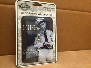 Metal Light Plate Switch Cover Andy Griffith Show Barney Fife Security Agency
