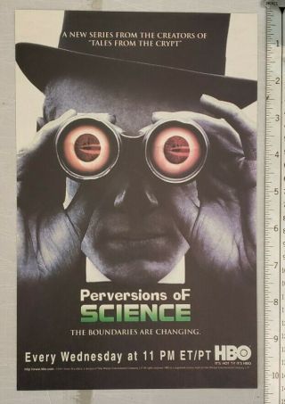Perversions Of Science Tv Show Rare Print Advertisement