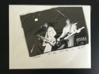 1989 Photo Of Nirvana Kurt Cobain Sub Pop Pearl Jam Soundgarden Shirt