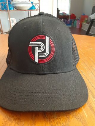 Pearl Jam Trucker Hat 2016 N.  America Tour Snapback Red Black Factory Faded Rare