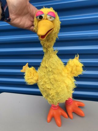 Scarce 1972 Topper Toys Sesame Street Big Bird Puppet 20 " Toy