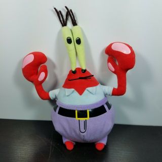 Ty Spongebob Squarepants Mr Krabs Plush Doll Toy Beanie Baby 2011 8 " Nickelodeon