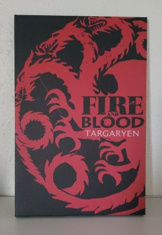 Game Of Thrones Targaryen Fire And Blood Dragon House Sigil Canvas Art Print