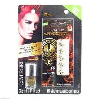 Hunger Games Covergirl Nail Stickers Fire Nail Polish Seared Bronze Tawny Flame