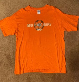 Found Glory 2005 Tour Shirt Large Orange