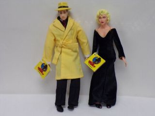 Vintage 1990 Applause Dick Tracy & Madonna Breathless Mahoney Doll Set
