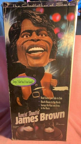 Dancin Shoutin Singing James Brown Electronic Animated Toy By Gemmy,  See Video