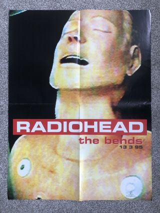 Radiohead - The Bends,  Rare Poster,  Issued On 13.  3.  95