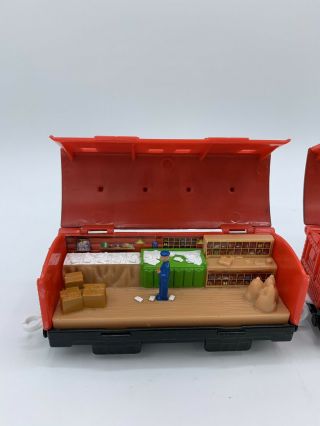 Thomas & Friends Trackmaster See Inside Mail Cars Flip Open Top For Motorized 2