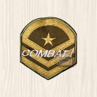 Combat Logo Patch Tv Series Sergeant Sgt Chip Saunders Vic Morrow Embroidered