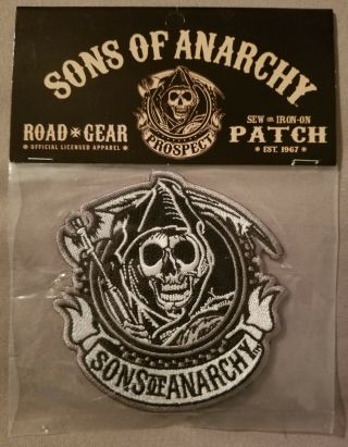 Sons Of Anarchy Reaper Oval Licensed Embroidered Biker Patch