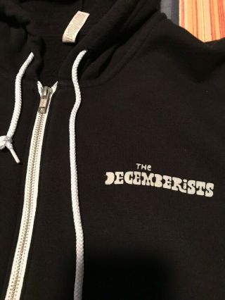 Decemberists Hoodie Sweatshirt Xxl " Severed " 2xl Euc Full Zip Tour Merch