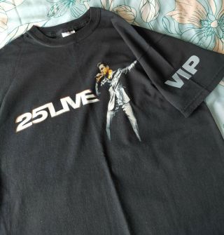 George Michael 25 Live Official Ltd Vip T Shirt Rare Wham Size Medium