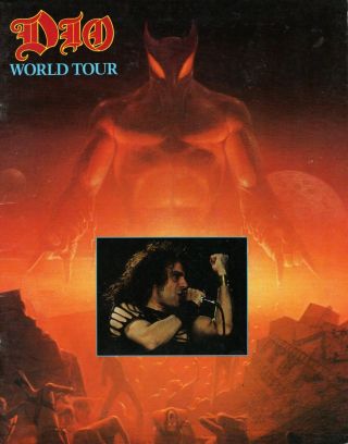 Dio 1984 Last In Line World Tour Concert Program Book 2 Near