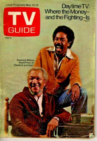 Vintage - Tv Guide May 13 - 1972 Redd Foxx Of 