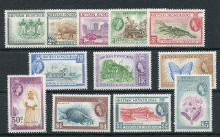 British Honduras 1953 - 62 Set Sg179/90 Fine Mnh Cat £95