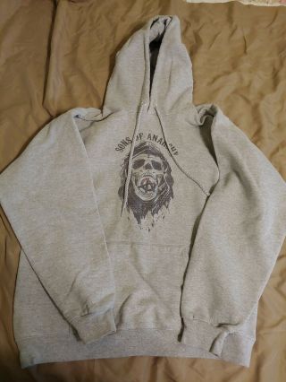 Sons Of Anarchy Gray Hoodie With Pockets - Size Medium