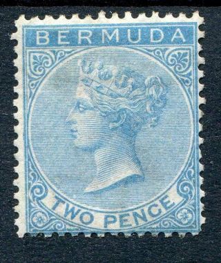 Bermuda 1865 - 80 2d Dull Blue Sg3 Fine Mm Cat £450