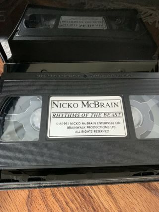 Nicko McBrain Iron Maiden Rhythms Of The Beast RARE OOP VHS 3