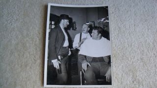 1957 Press Photo Gunsmoke James Arness John Dehner Date Stamped On Back