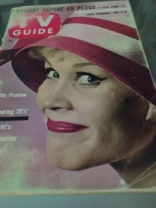 Nov.  4,  1961 Tv Guide (dorothy Provine/e.  G.  Marshall/danny Kaye/the Roaring 20 