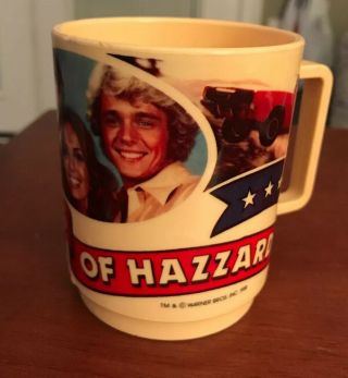 Dukes Of Hazzard Plastic Cup/mug Usa Warner Bros - Vintage 1981