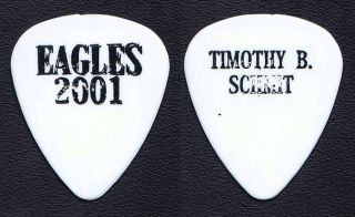 Eagles Timothy B.  Schmit White Guitar Pick - 2001 Evening With The Eagles Tour