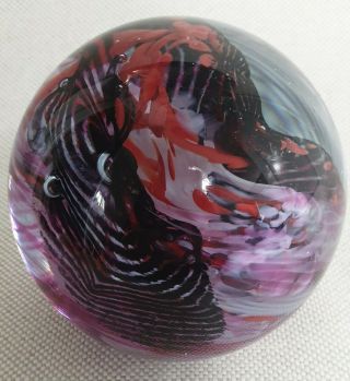 Caithness Glass Moulin Rouge Paperweight Made In Scotland 13739